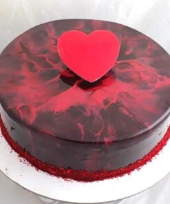 Love Spread Heart Shaped Cake