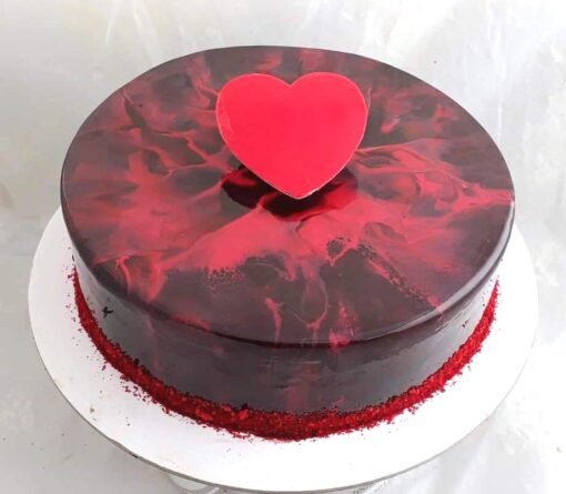 Love Spread Heart Shaped Cake