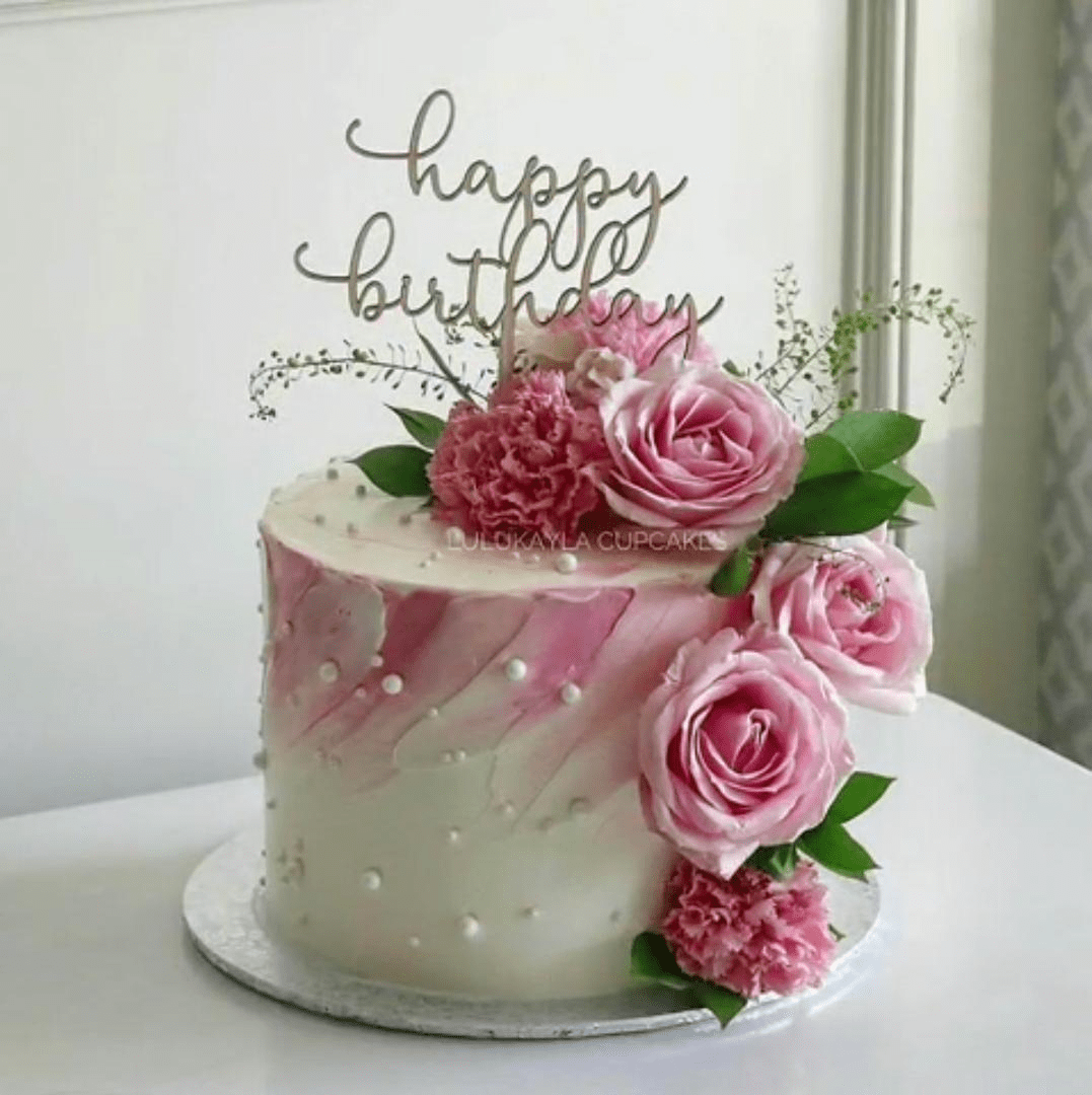 Flower Cake | Cake Delivery in Kollam | CakesKart