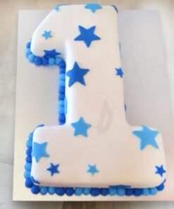 1st Birthday Numeric cake 2